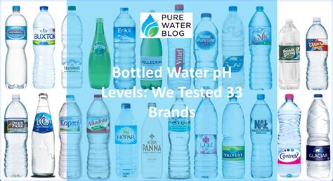 bottled water ph levels test|bottled water ph levels by brand.